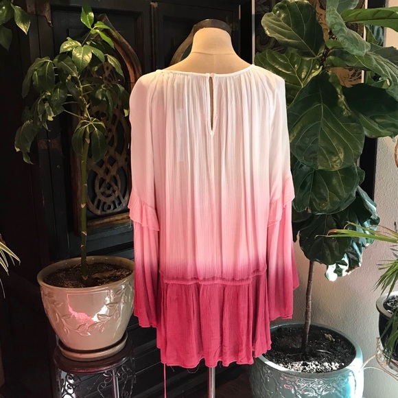 Cleobell boho ombré oversized bell sleeve tunic - Picture 6 of 8